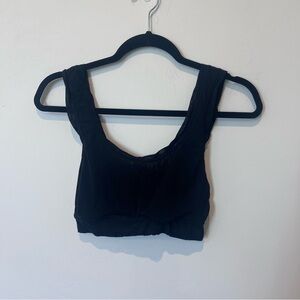 Skims Black Sheer Sleeveless Crop Top Plus Size 2X